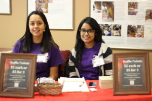 MCRC staff at the raffle booth